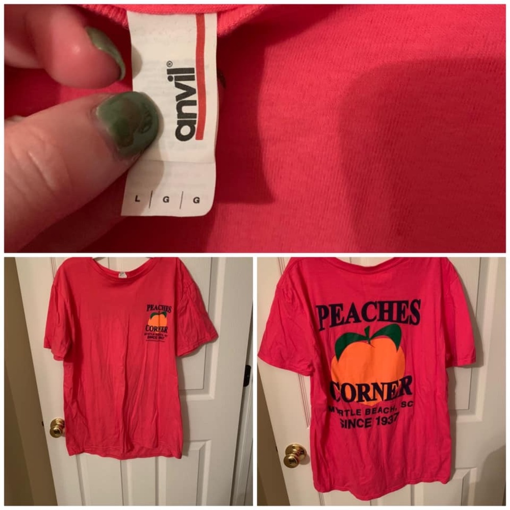Peaches corner tee shirt